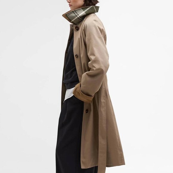 Barbour Womens Reagan Showerproof Trench Jacket - NWT - US 4 - Picture 5 of 13